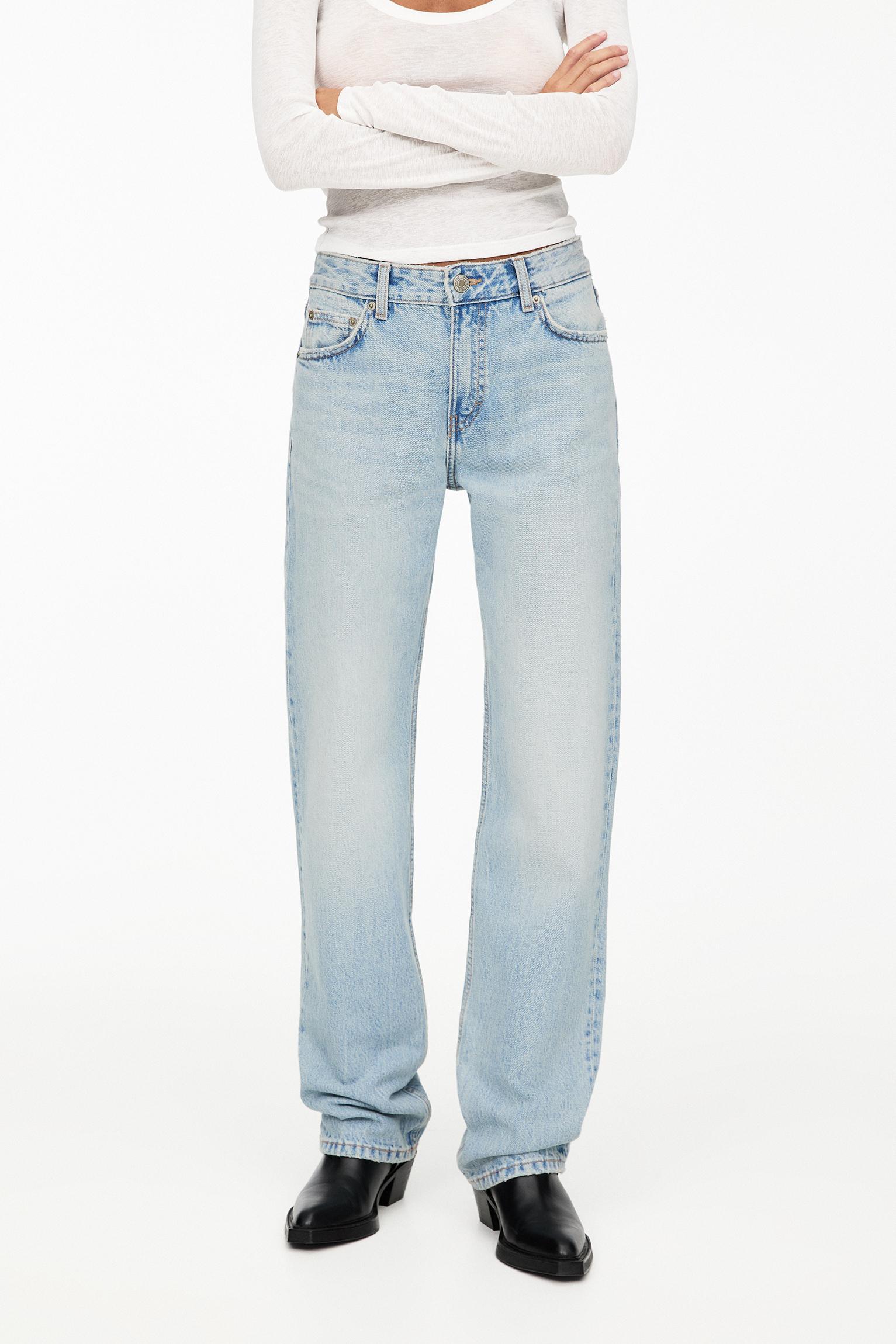 Mid-rise straight-leg jeans Product Image