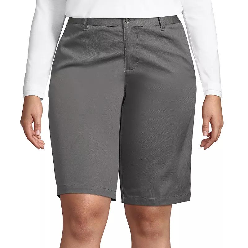 Women's Lands' End Front Blend Chino Shorts,  Product Image