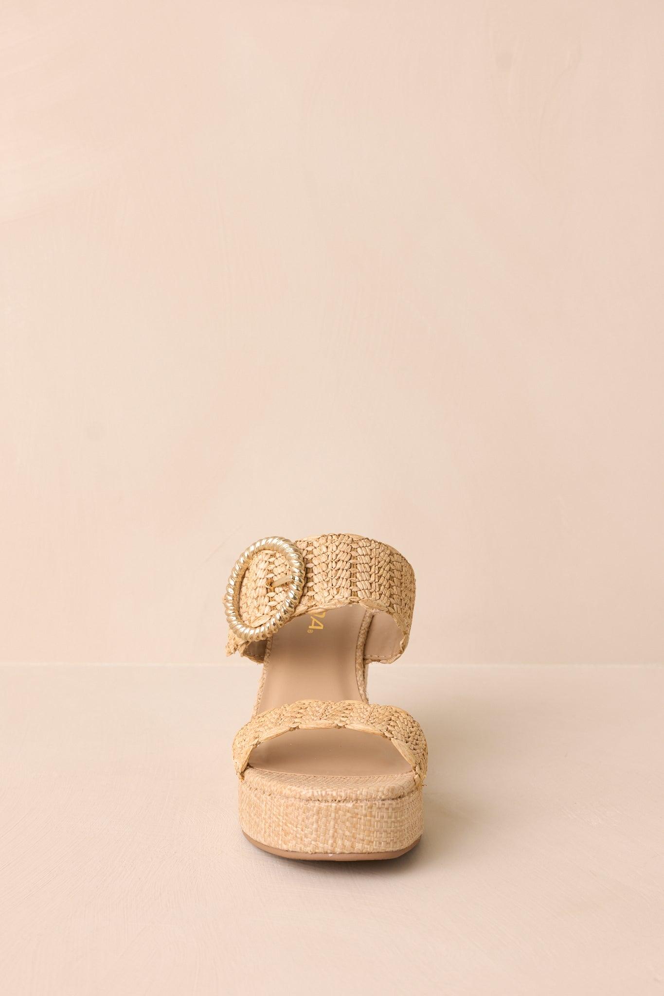 Across The Boardwalk Natural Platform Wedge Product Image