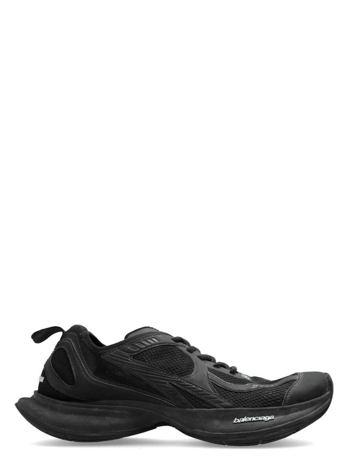 BALENCIAGA Black Mesh And Rubber Circuit Sneakers Product Image