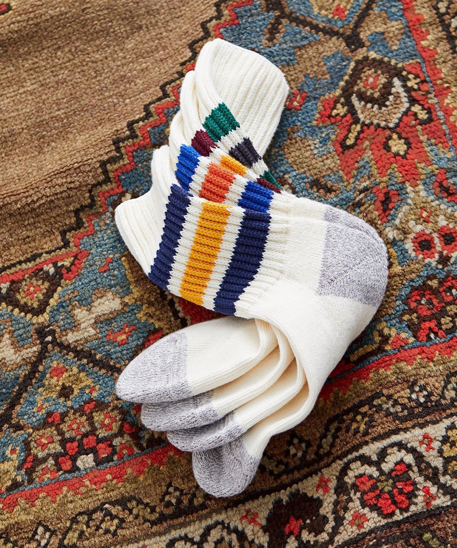 RoToTo Coarse Old School Ribbed Crew Socks Product Image