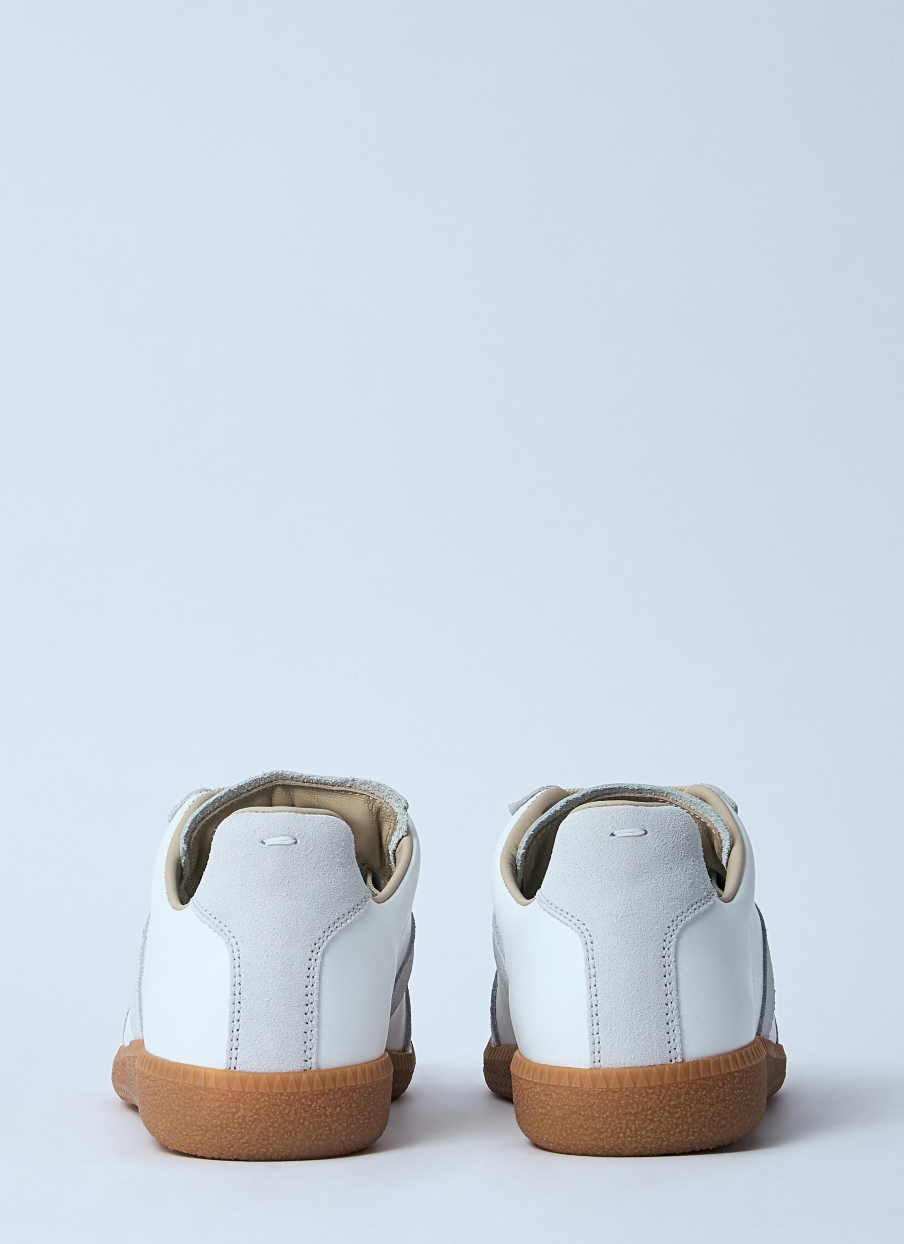 MAISON MARGIELA Replica Leather And Suede Sneakers In White Product Image