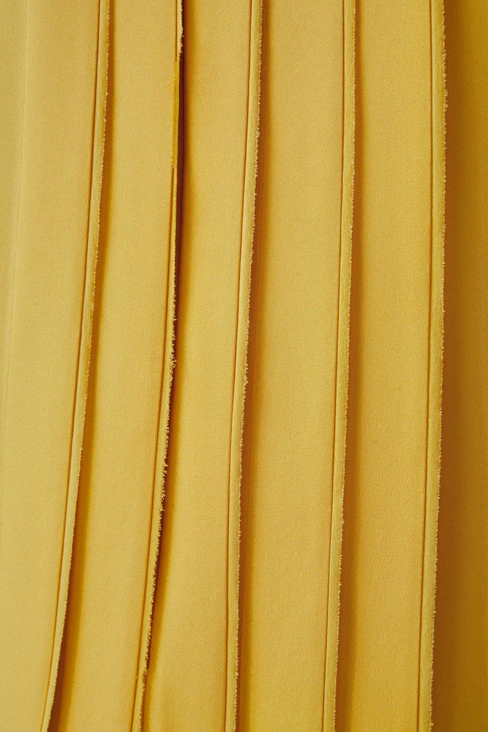 Sleeveless accordion pleated silk dress Product Image