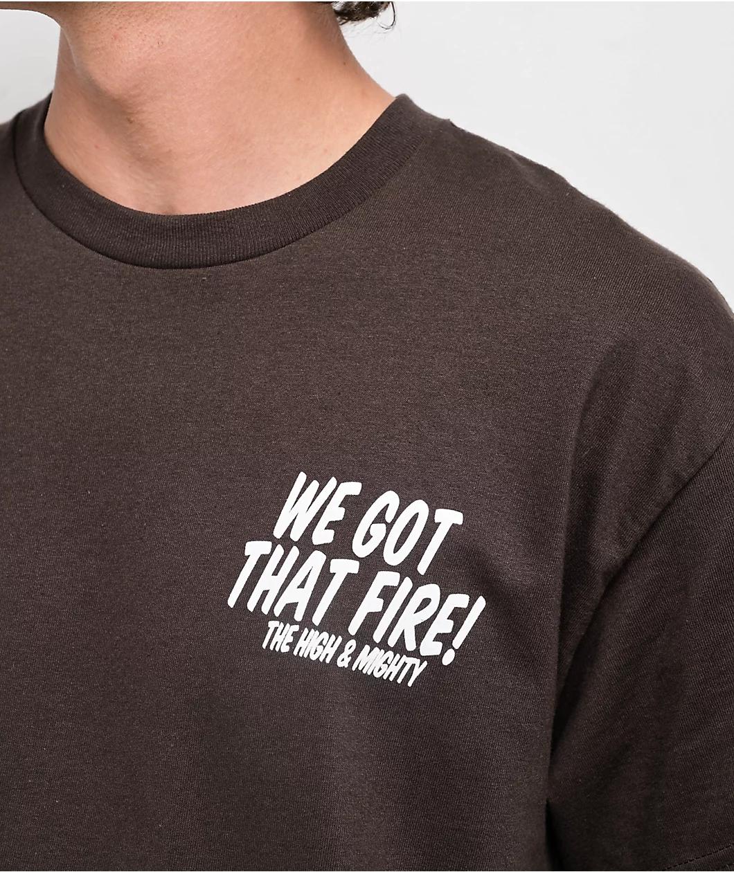 The High & Mighty Fire Brown T-Shirt  Product Image