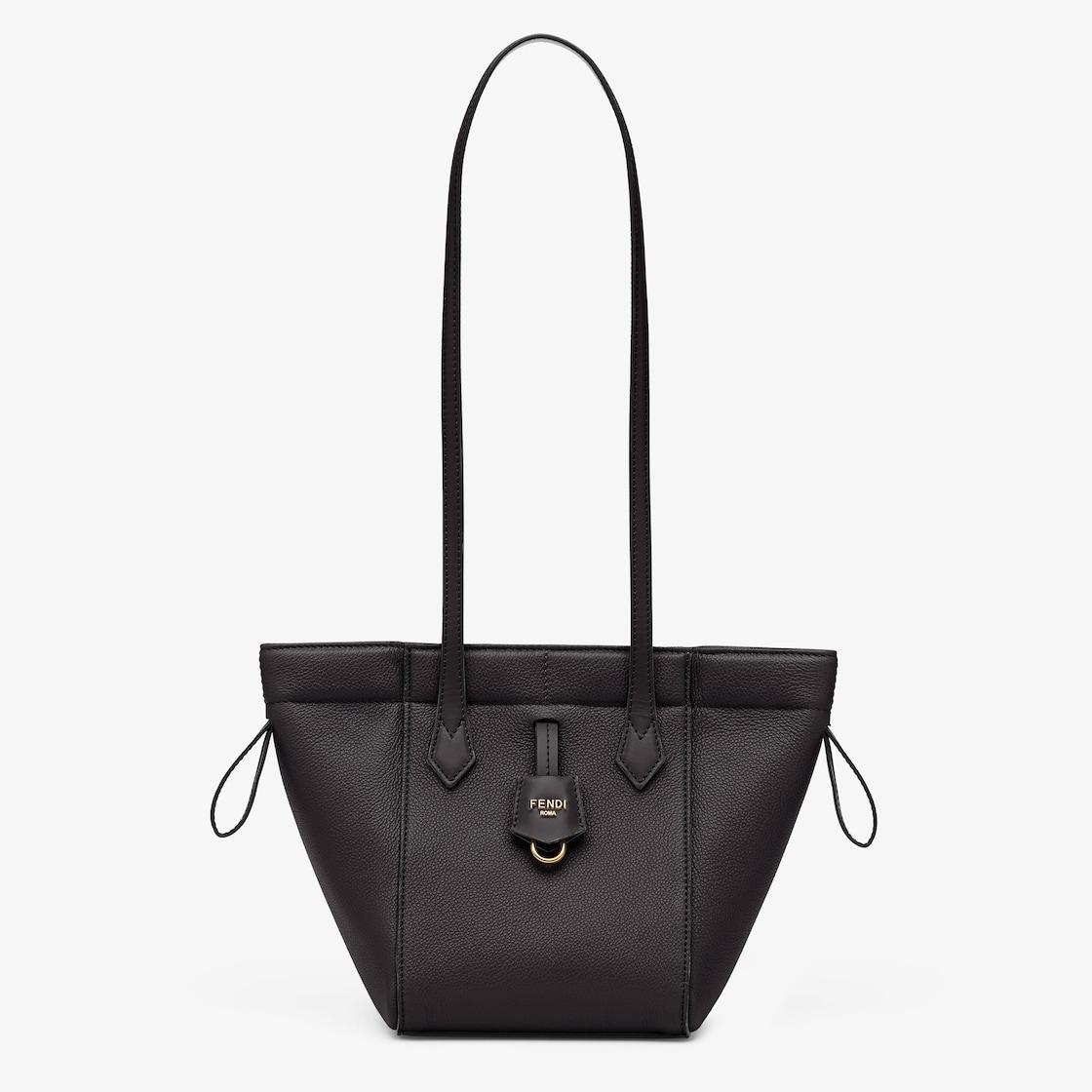 Fendi Origami MiniBlack leather mini bag that can be transformed Product Image