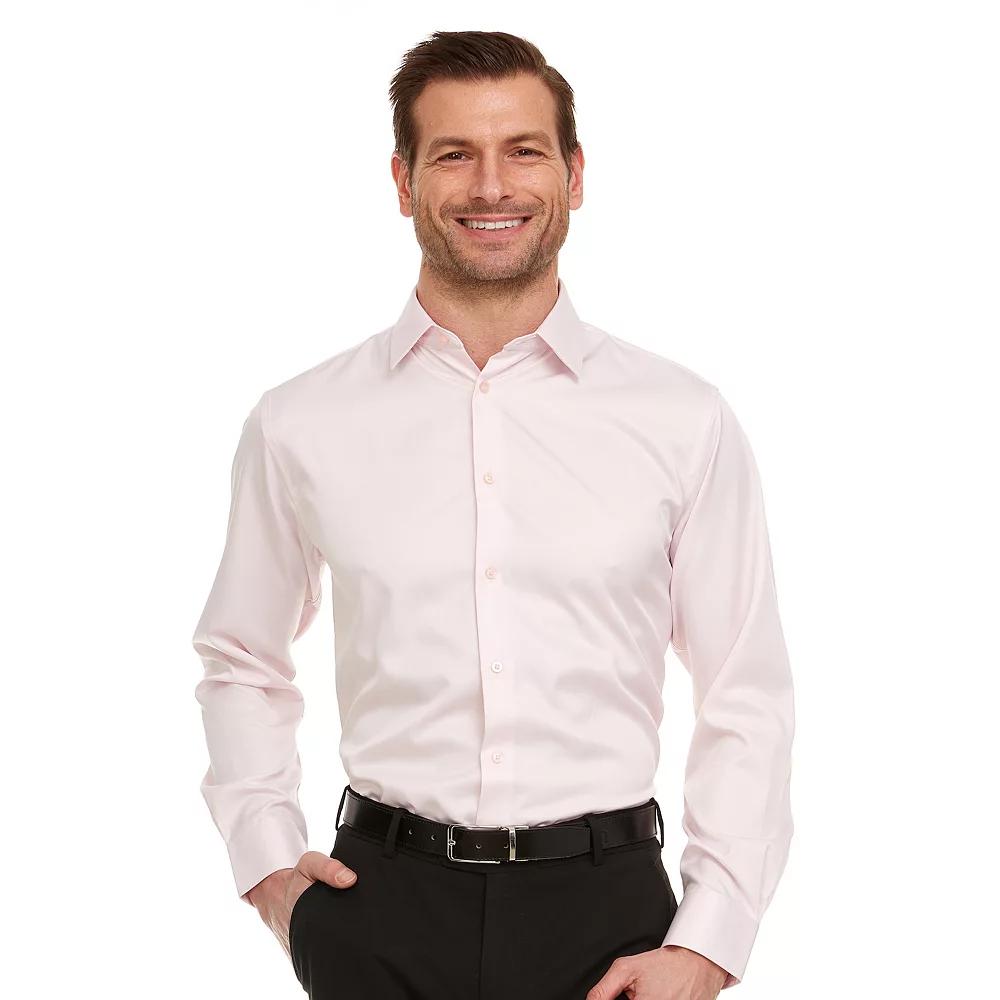 Men's Geoffrey Beene Slim-Fit Sateen Stretch Dress Shirt,  Product Image