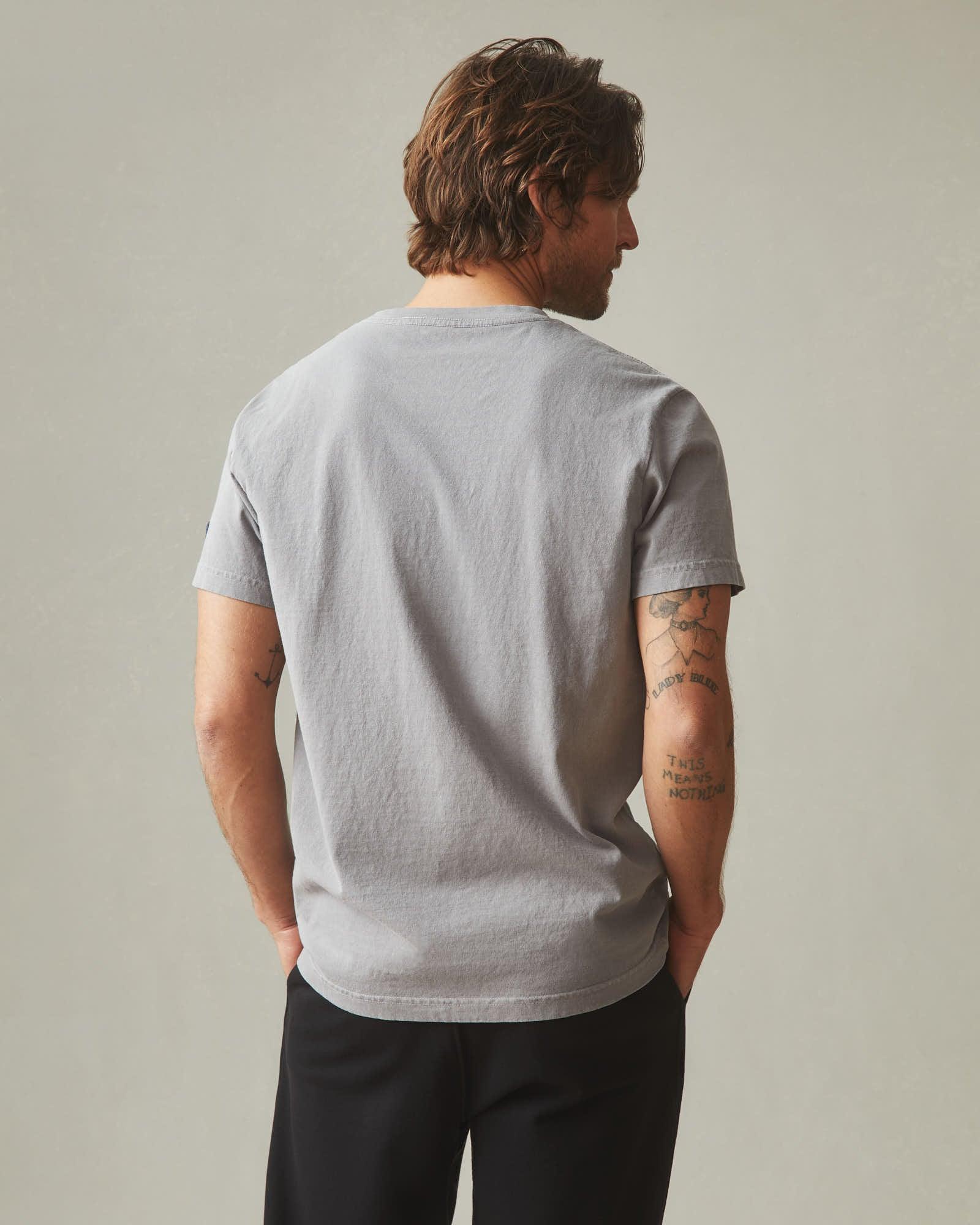 Men's Vintage Crew Tee - Washed Silent Storm Product Image