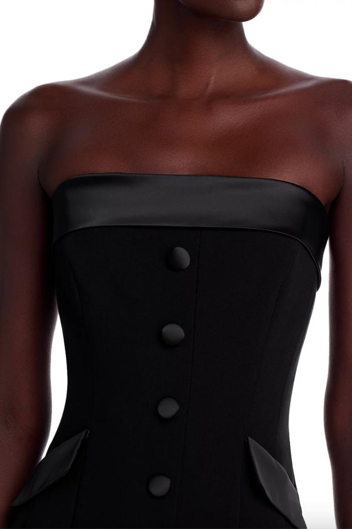 Gemma Cary Satin  Strapless Dress Product Image