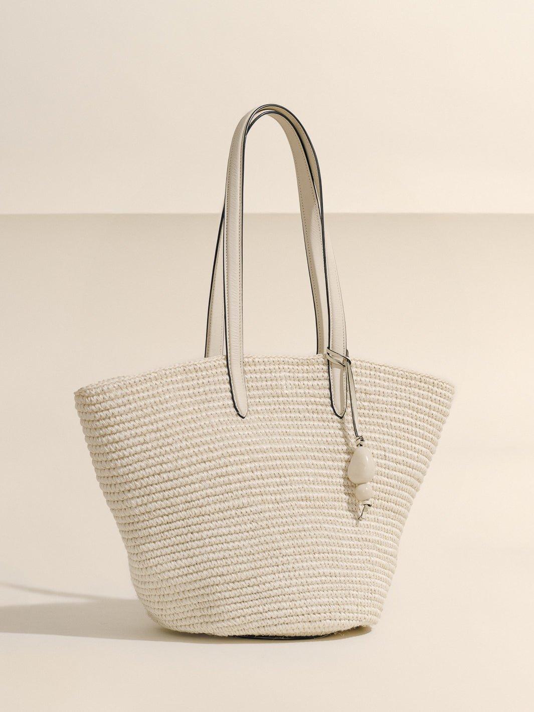 The Market Tote in Hand-Woven Raffia Product Image