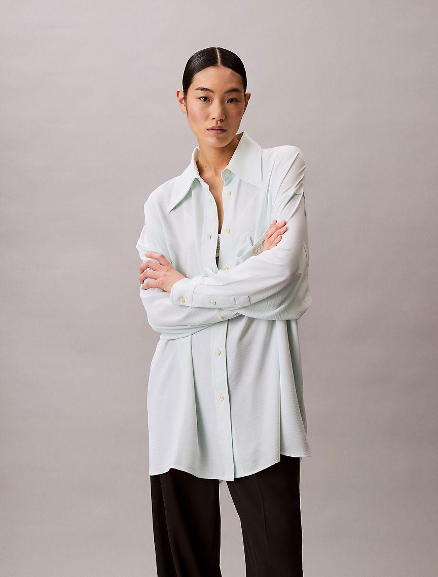 Gauze Button-Down Shirt Product Image