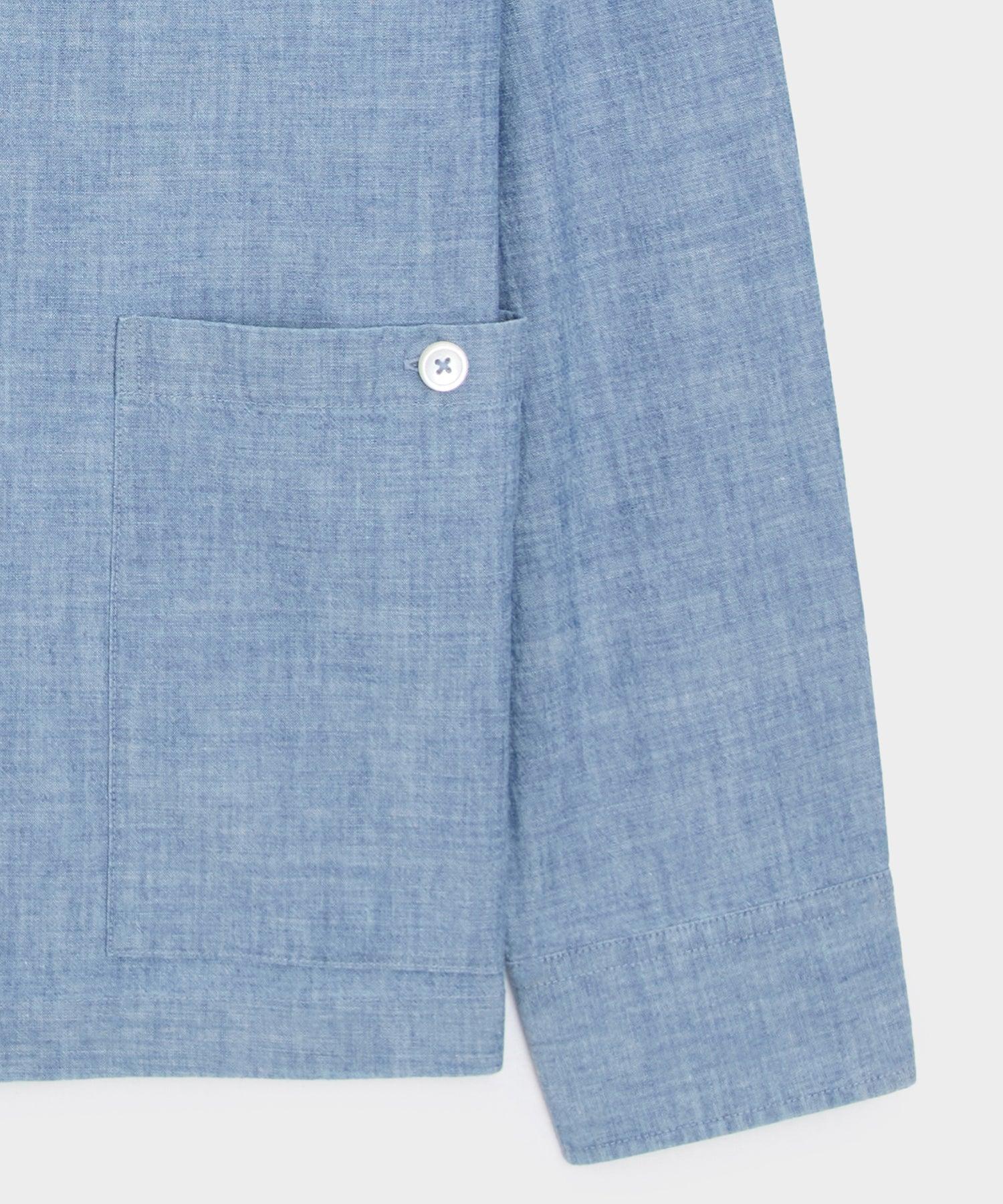 Chambray Guayabera Shirt Product Image