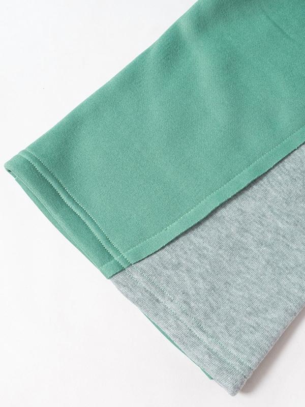 Contrast Color Splice Sweatpants Product Image