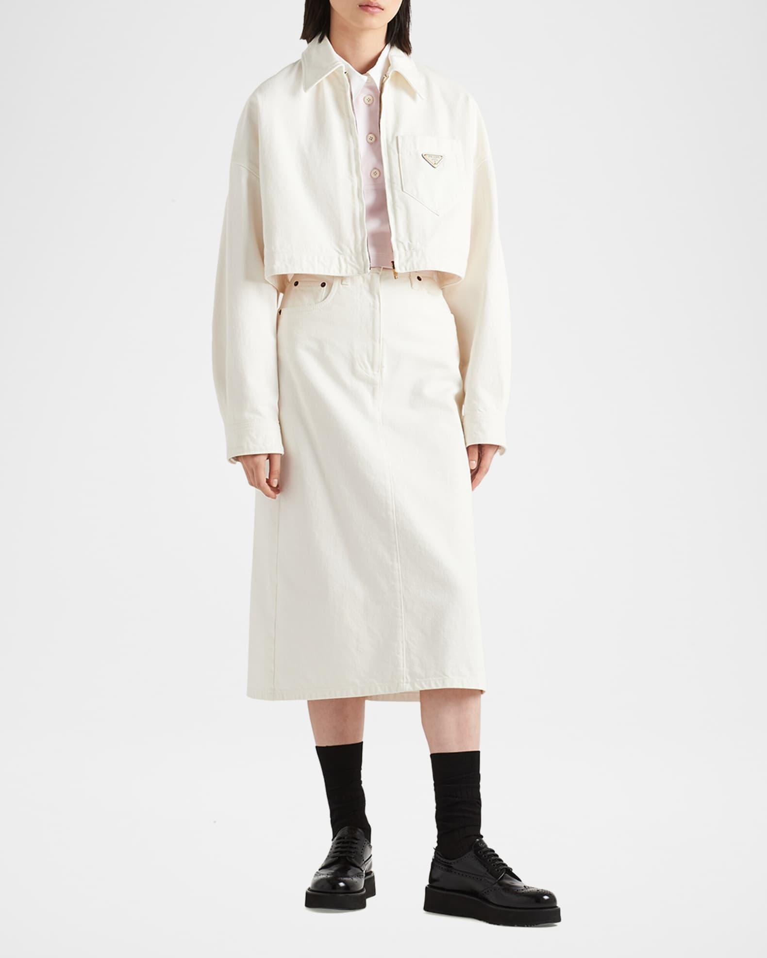 Cropped Denim Jacket Product Image