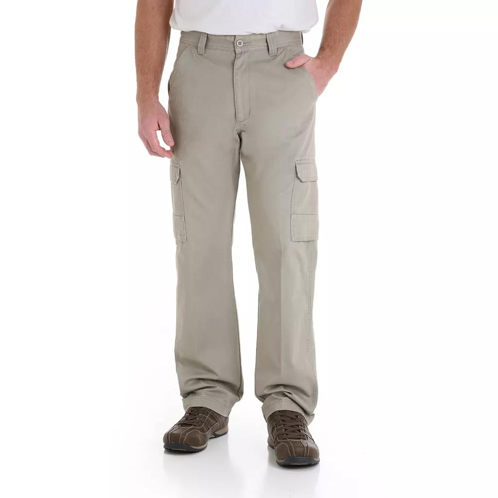 Men's Wrangler Twill Cargo Pants, Size: 36X29, Burlap Product Image