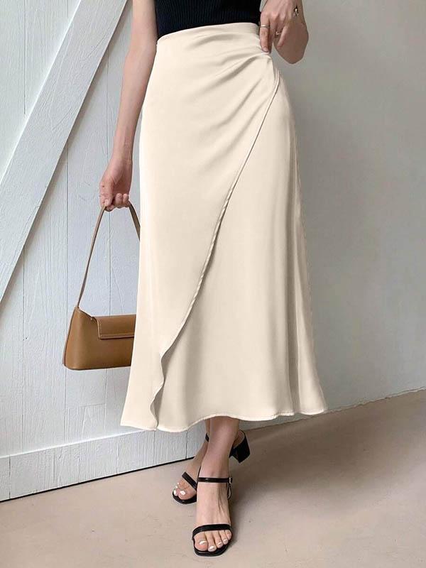 Bodycon Solid Color Skirts Bottoms Product Image