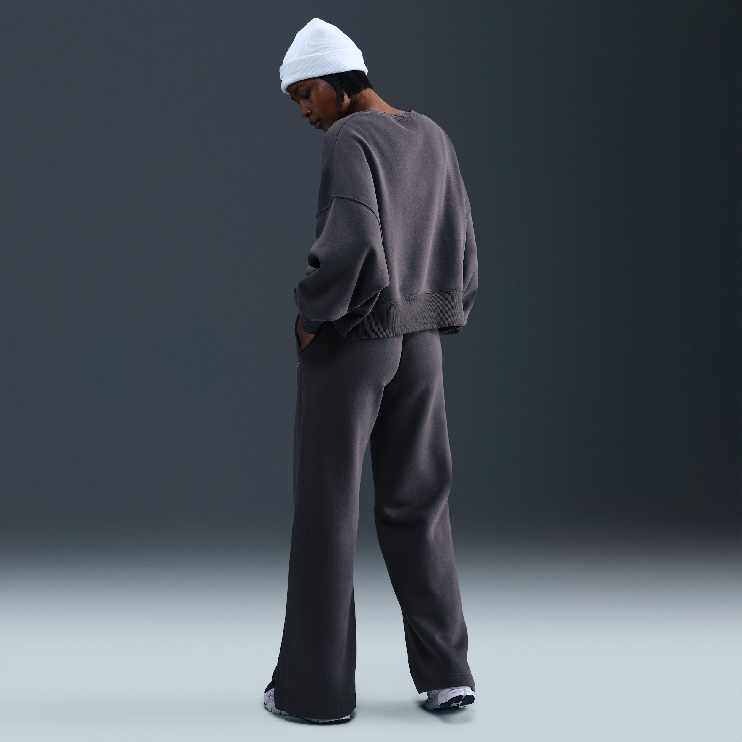 Womens Nike Sportswear Phoenix Fleece High-Waisted Wide-Leg Pants | IH1011-036 Product Image