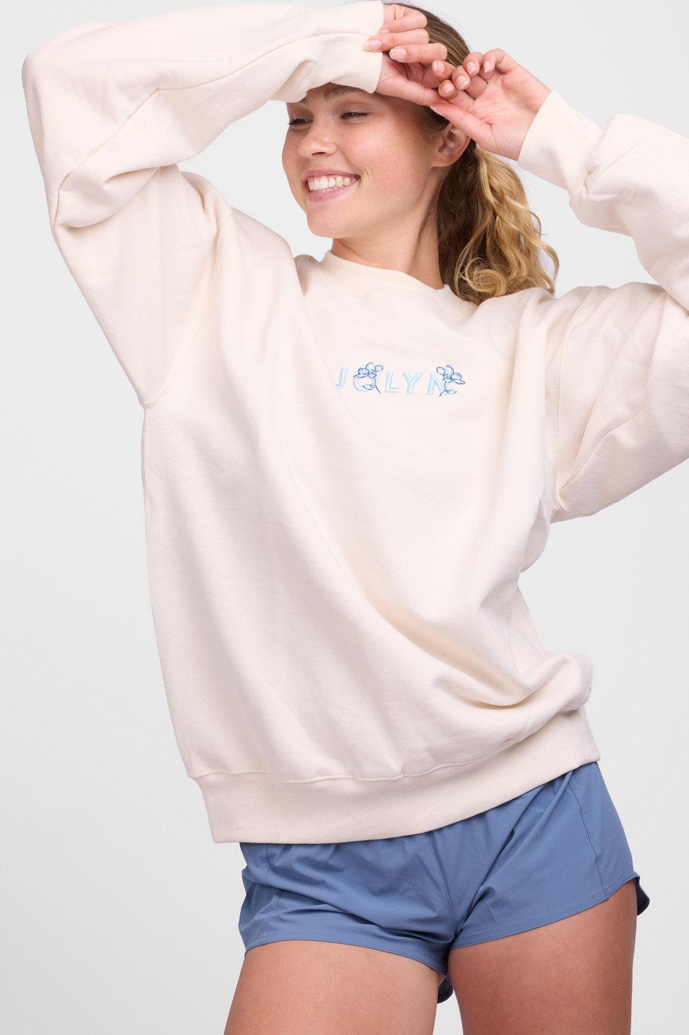 Roxanne Oversized Fleece Crewneck - Gloria Female Product Image
