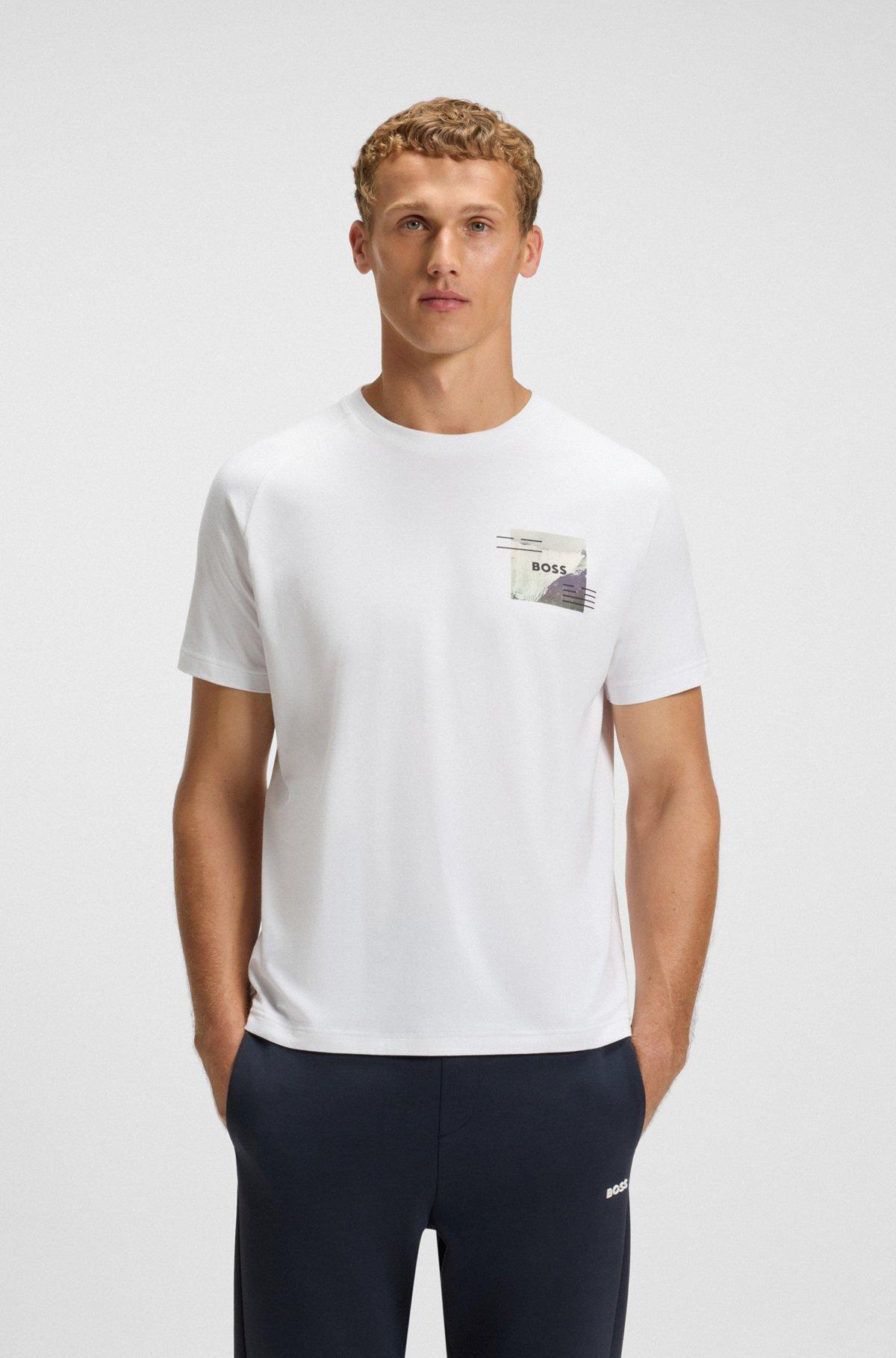 Relaxed-fit T-shirt with decorative reflective accents Product Image