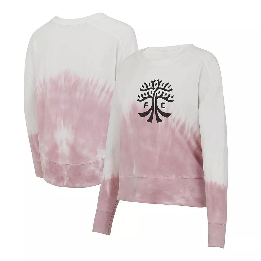 Women's Concepts Sport Pink/White Austin FC Orchard Tie-Dye Long Sleeve T-Shirt,  Product Image