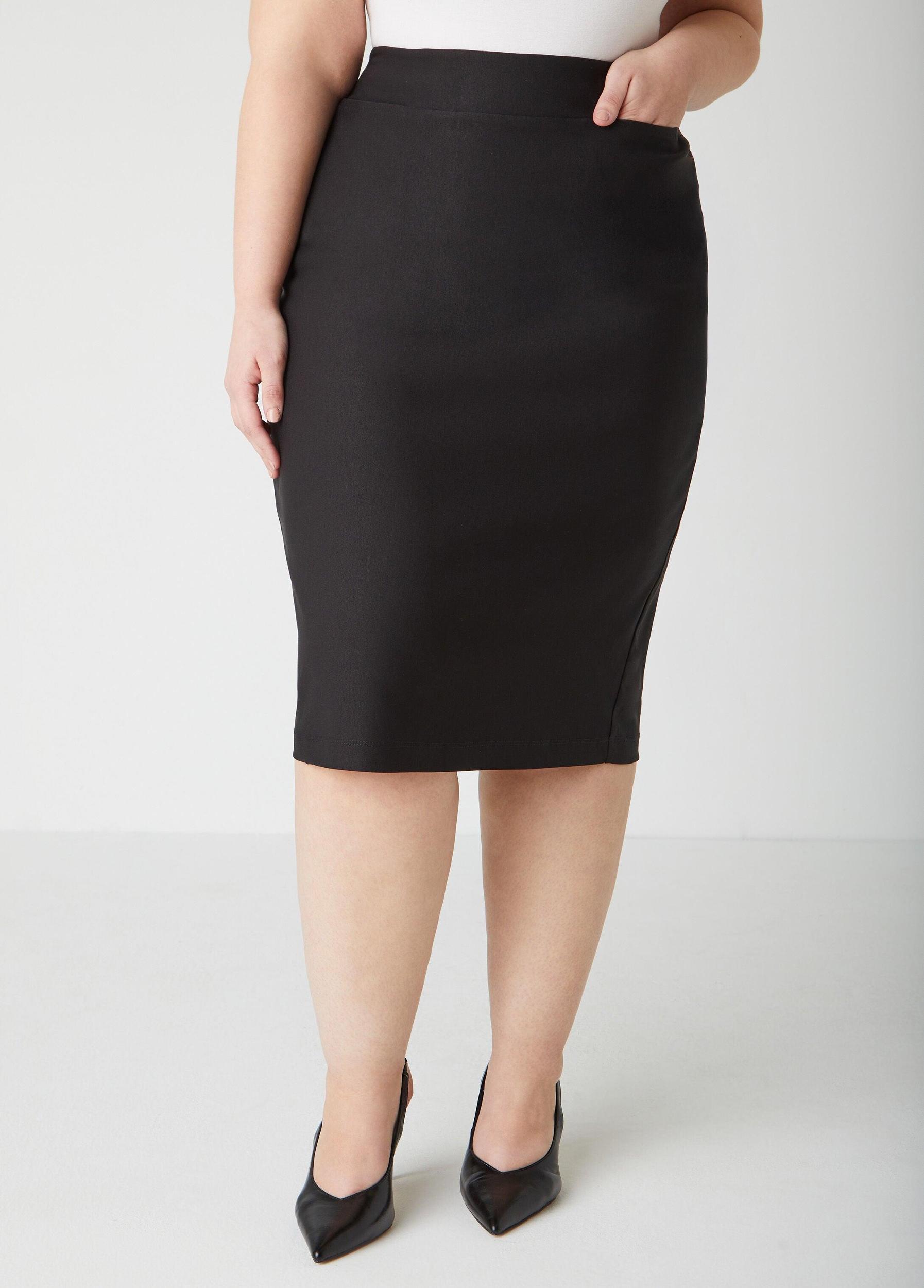 Plus Size Millennium Crepe Pencil Skirt Ashley Stewart Product Image