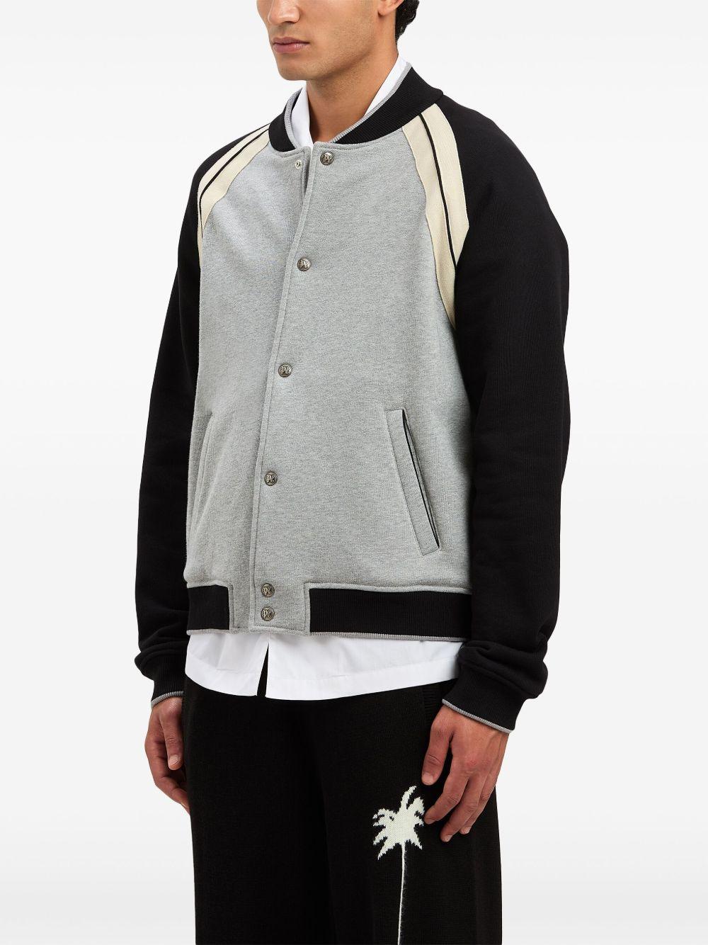 logo-print cotton varsity jacket  Product Image