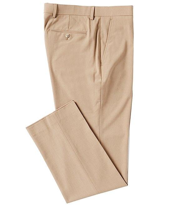 Perry Ellis Premium Tailored Flat Front Glen Plaid Pattern Dress Pants Product Image