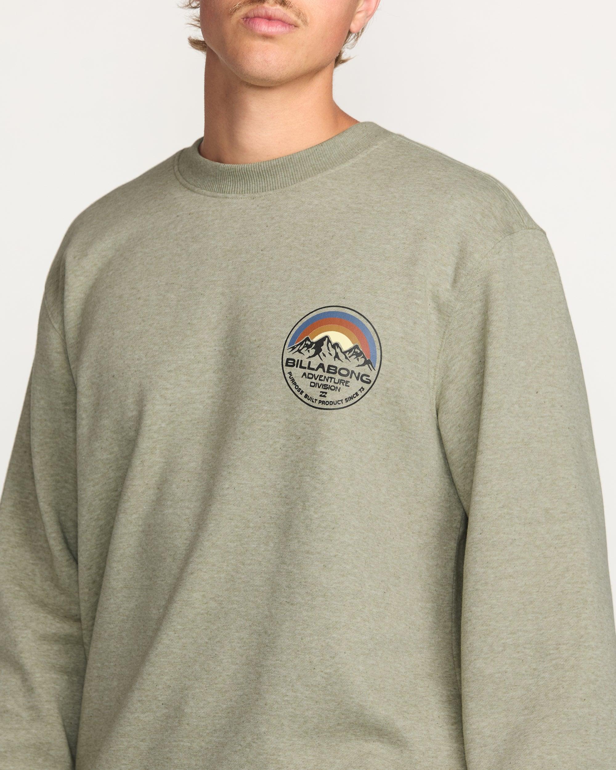 Compass Crew Sweatshirt - Sage Heather Male Product Image