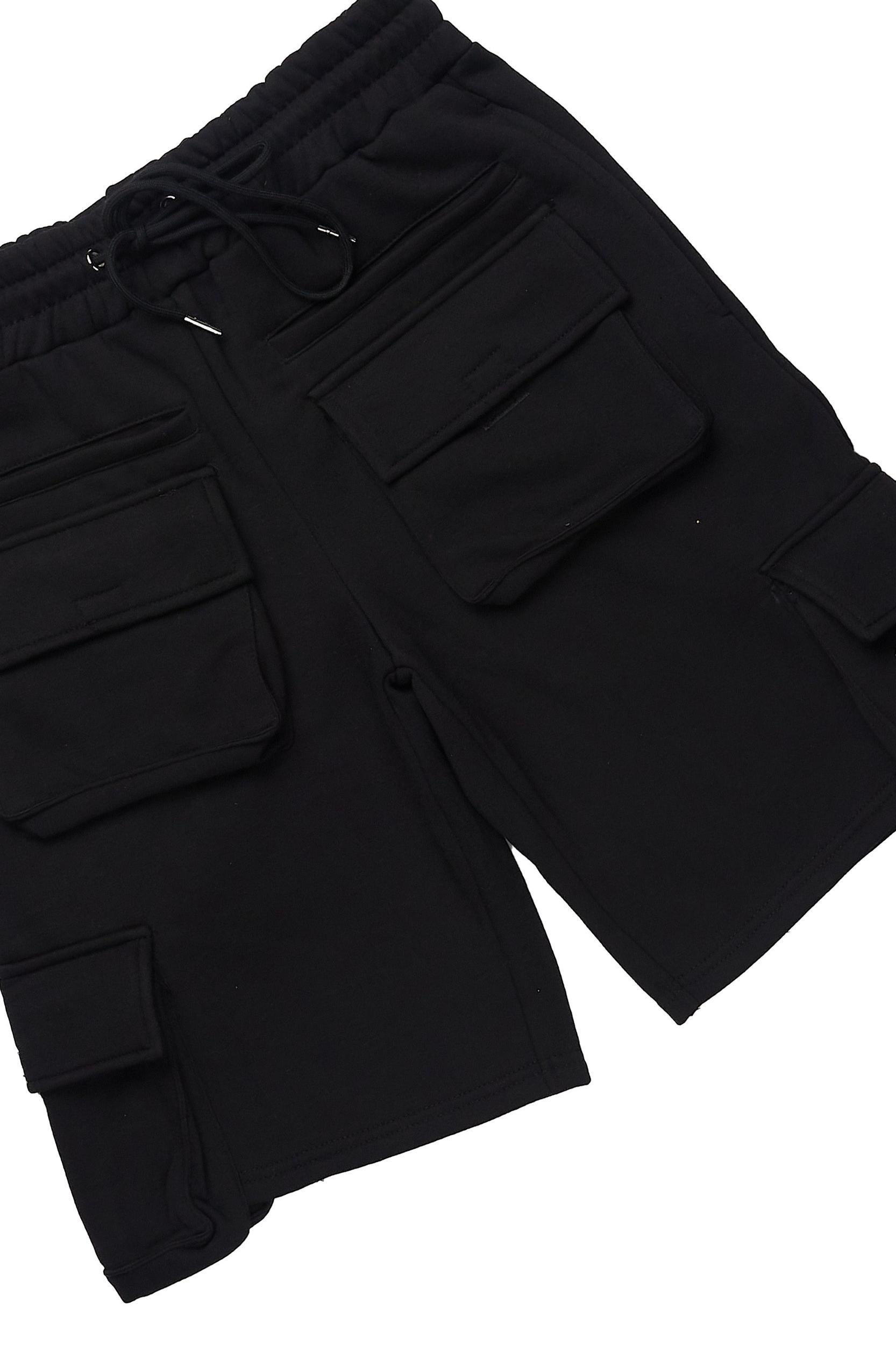 Shoota Black/Red Short Set Male Product Image