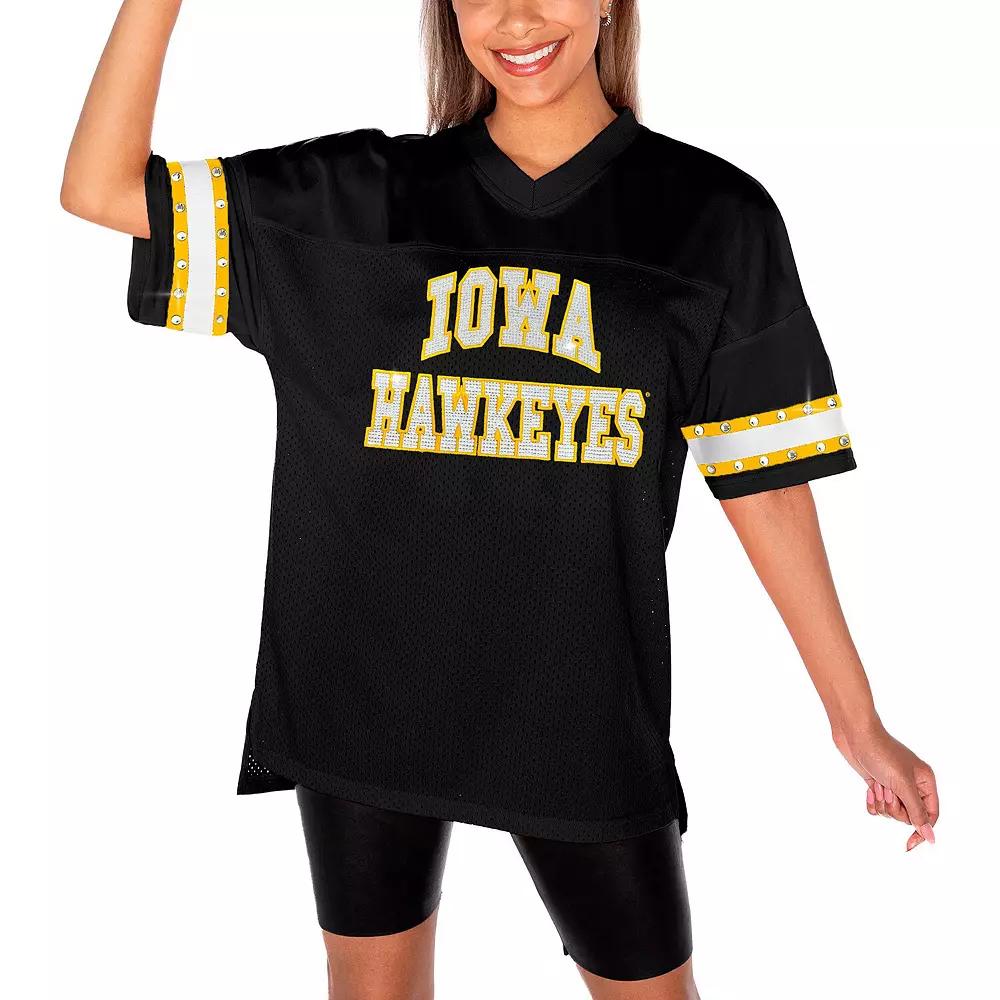 Women's Gameday Couture Black Iowa Hawkeyes Until Kickoff Rhinestone Fashion T-Shirt,  Product Image