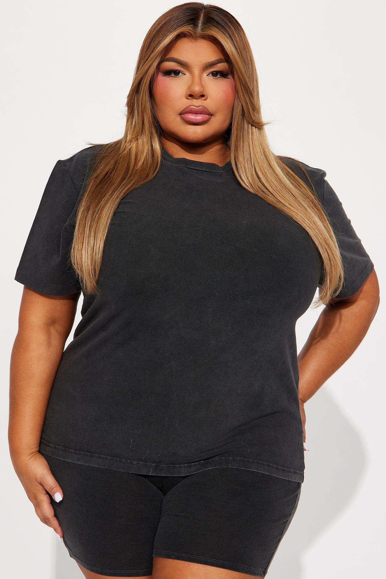 Stepping Out Mineral Wash Short Set - Charcoal Product Image