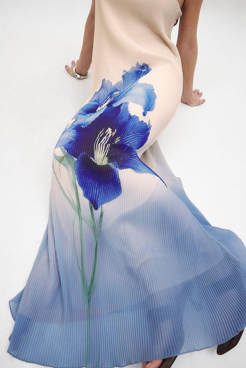 Plisse Maxi Tube Dress Product Image