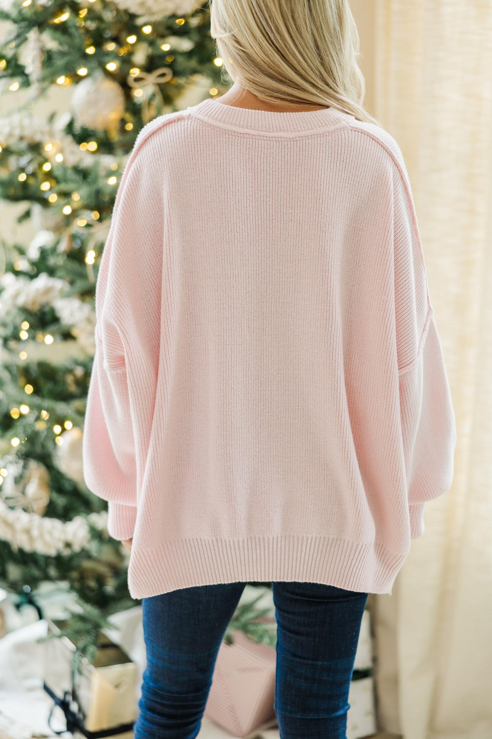 Sweet Tooth Light Pink Gingerbread Sweater Female Product Image