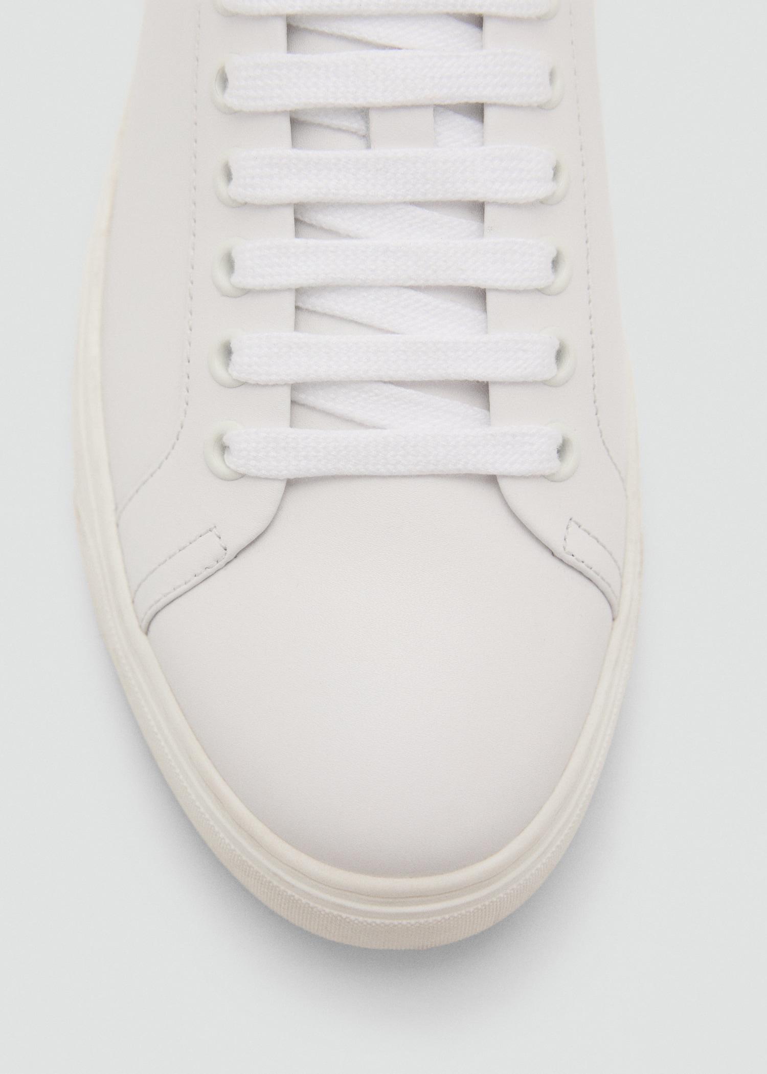 Leather panel sneakers - Men | MANGO USA Product Image