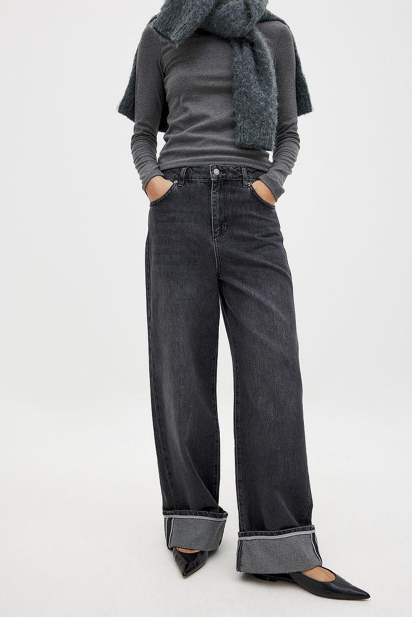 Fold Up Loose Denim Blue Product Image