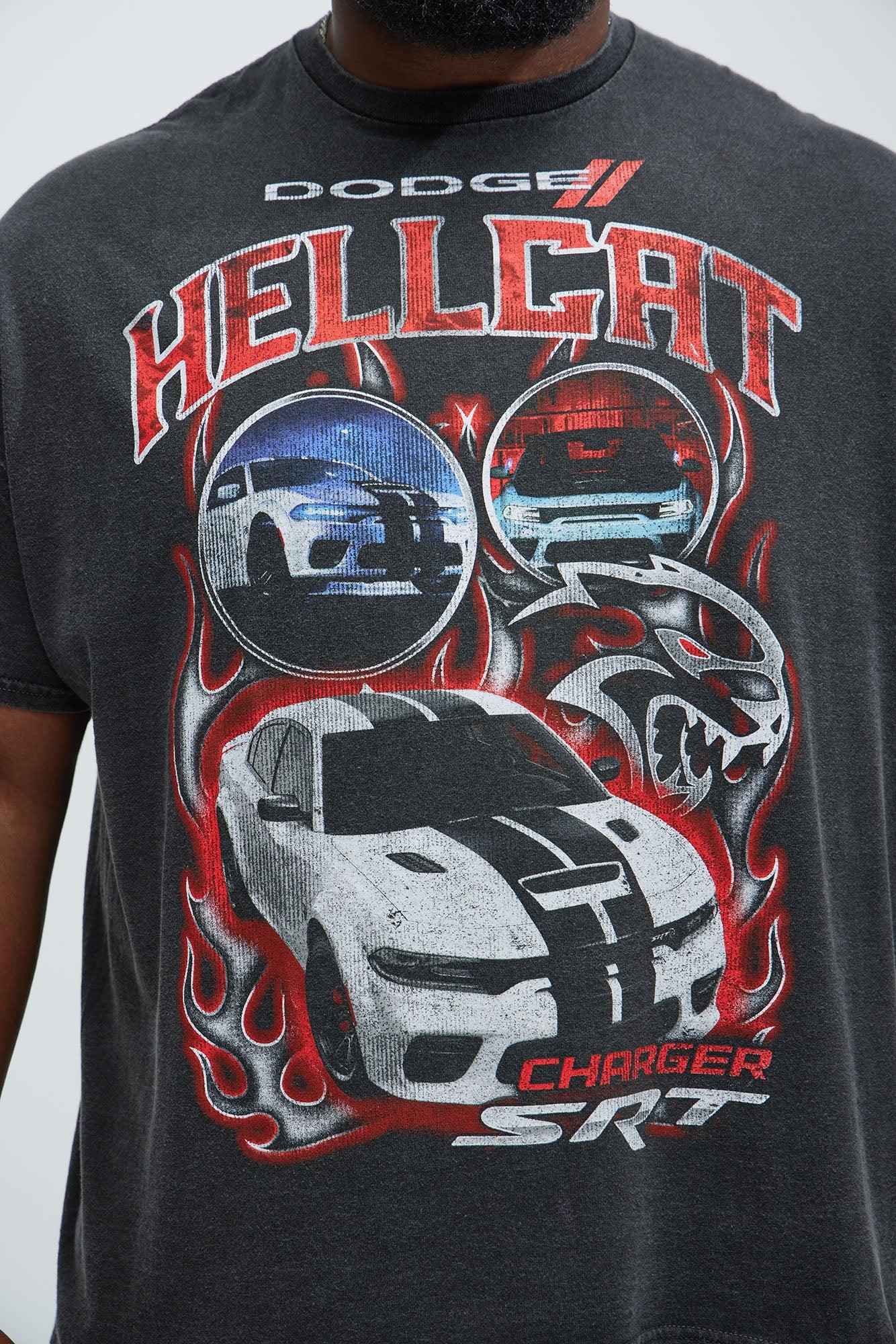 Dodge Hellcat Charger Short Sleeve Tee - Black Product Image