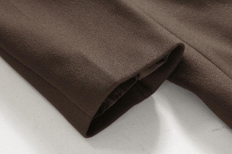 RT No. 6156 BROWN WOOLEN TRENCH COAT Product Image