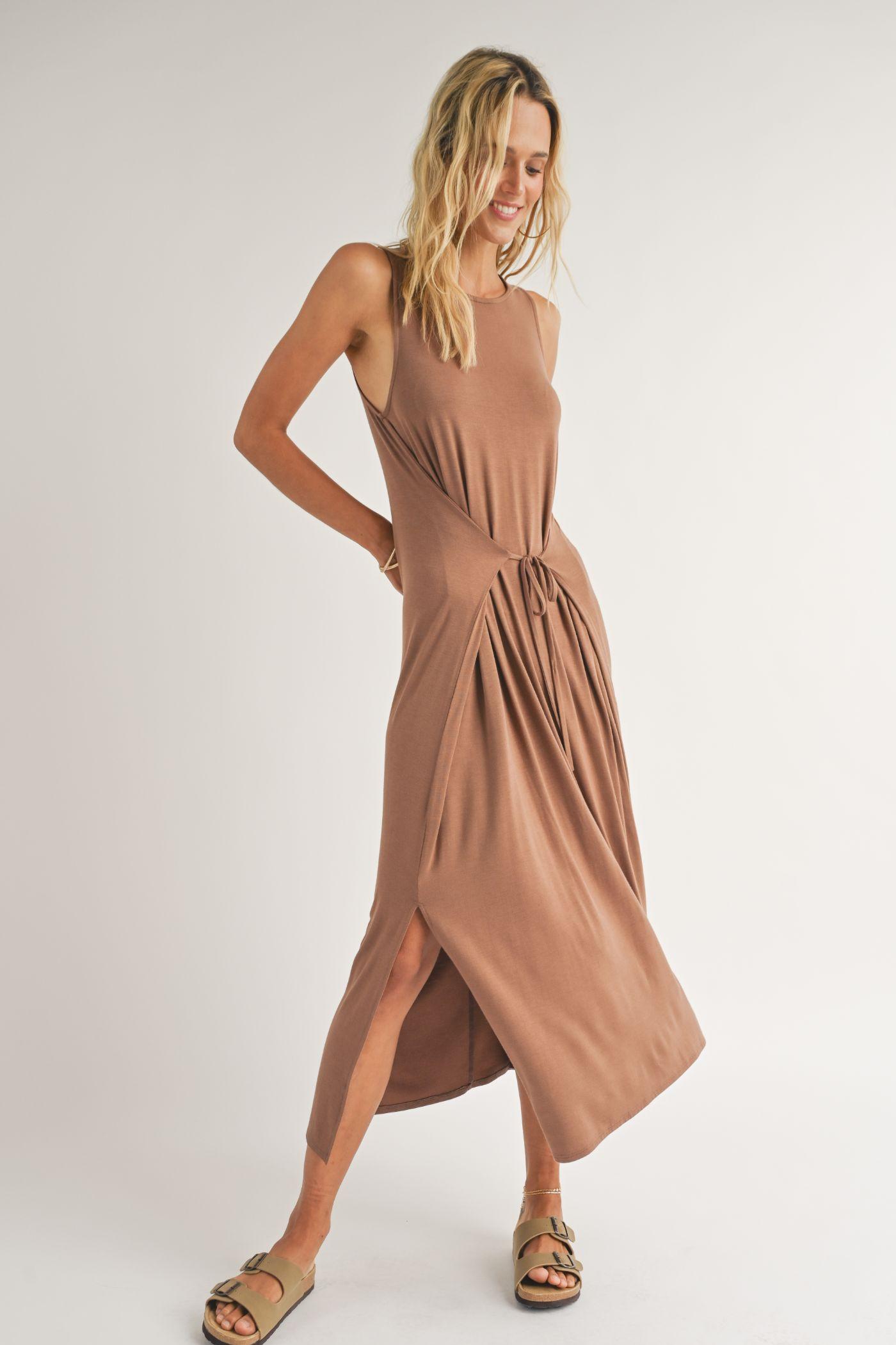 Vacay Tiefront Midi Dress Product Image