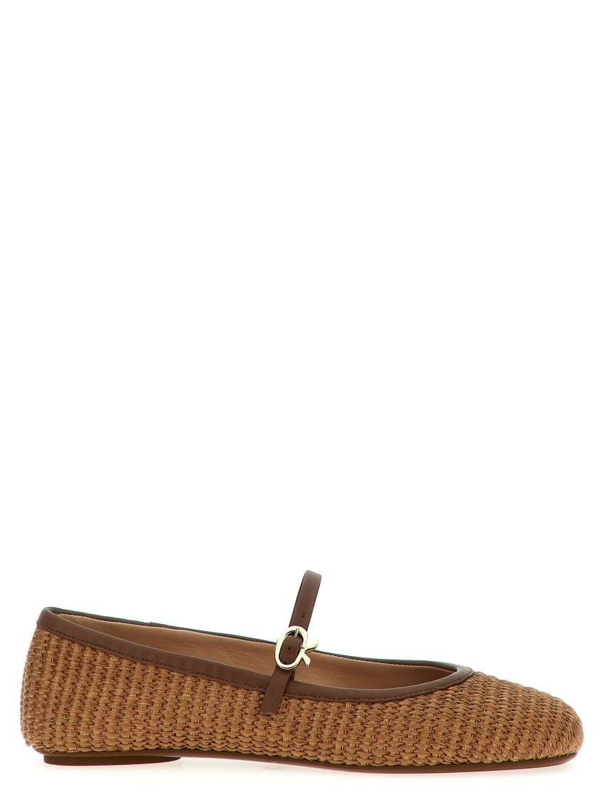Carla raffia ballet pumps Product Image