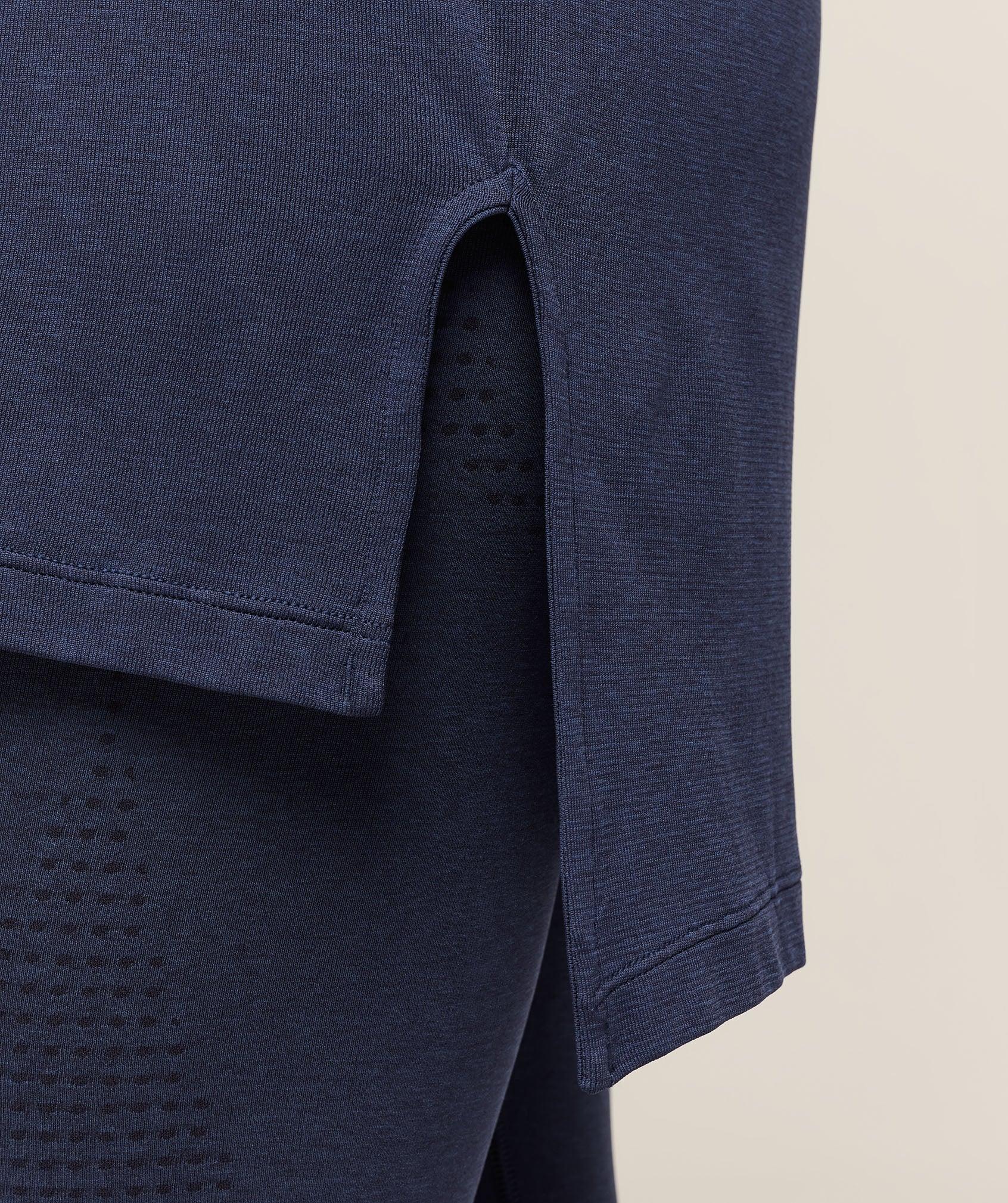 Gymshark Vital Long Line Top - Heavy Blue Marl Female Product Image