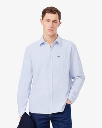 Regular Fit Striped Oxford Shirt Product Image