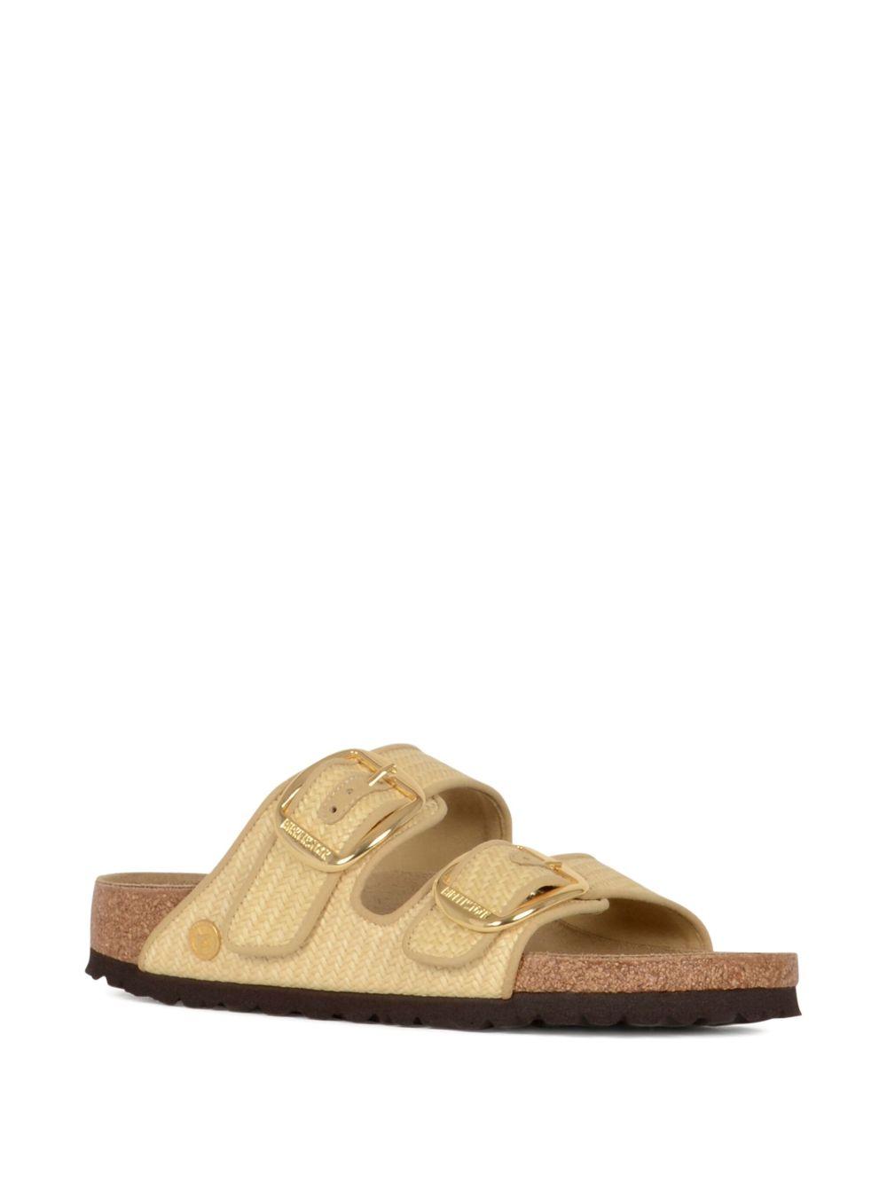 Arizona Big Buckle Raffia sandals Product Image