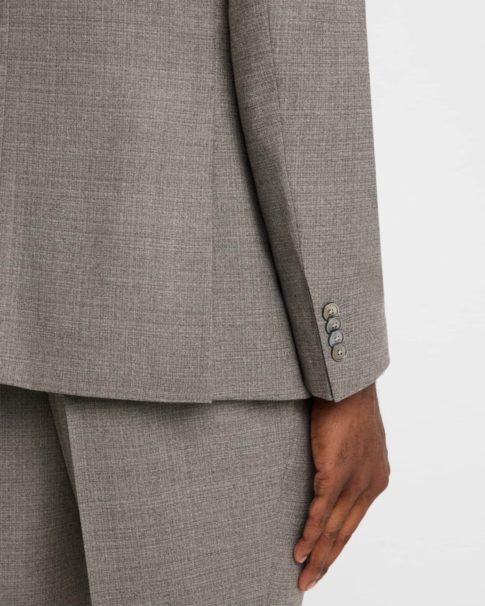 Men's Huge Wool Micro-Pattern Two-Piece Suit Product Image