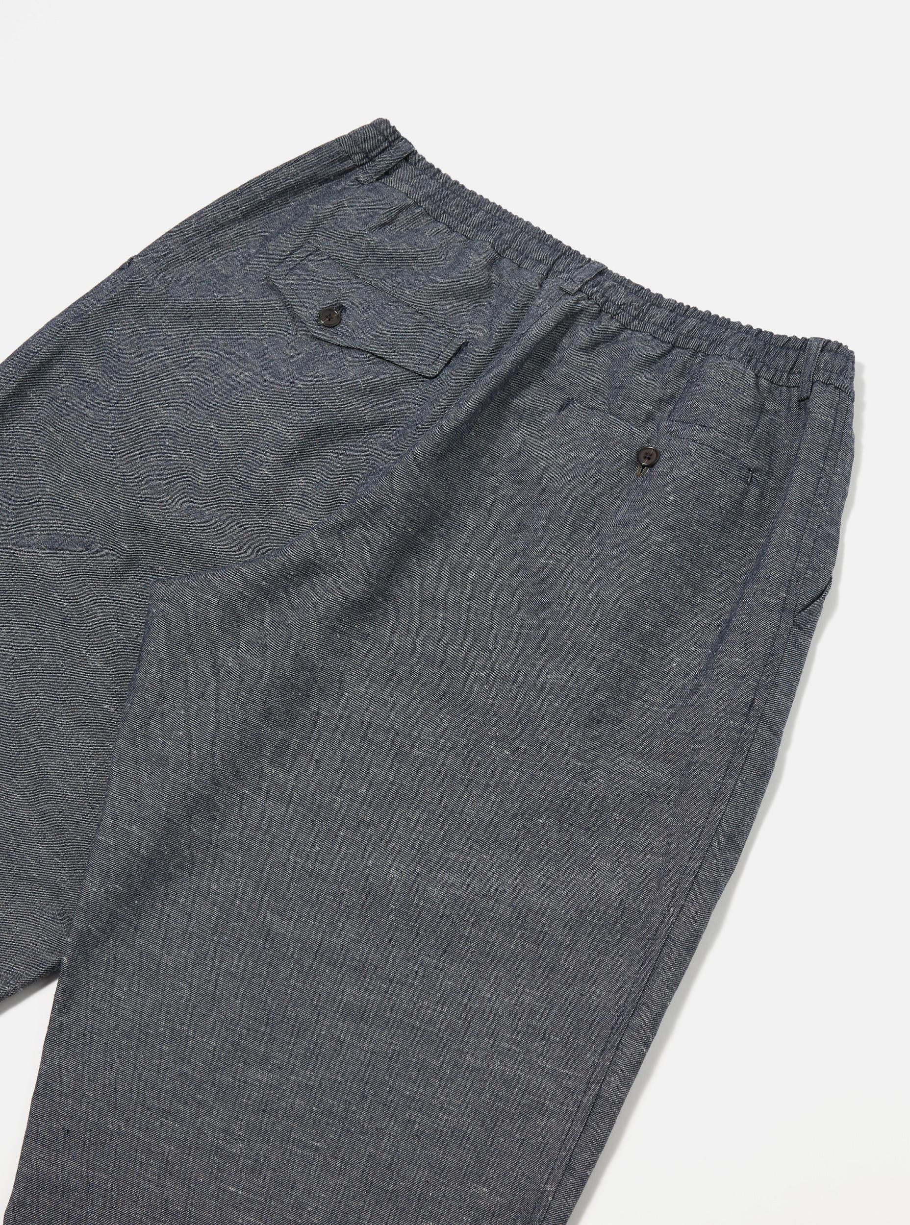 Denim Lord Cotton Linen Pleated Track Pant Product Image