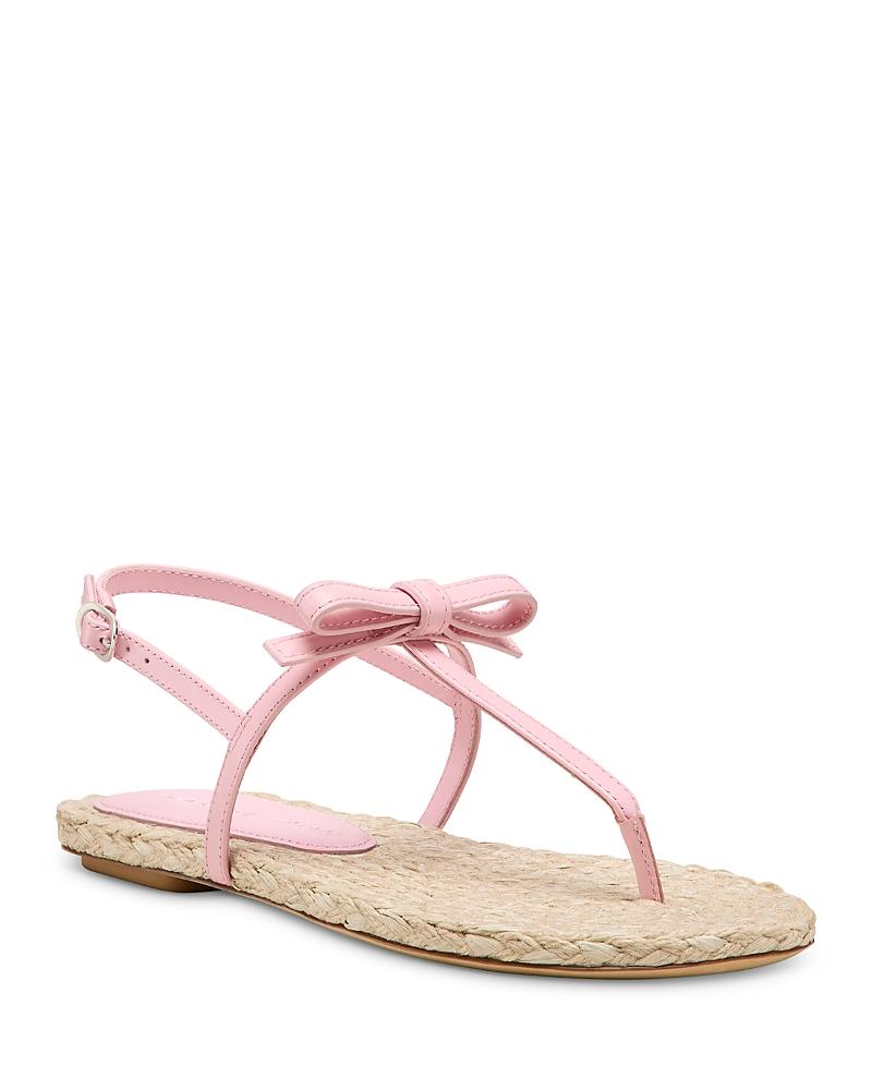 Womens Felicity Bow-Detailed Leather Espadrille T-Strap Sandals Product Image