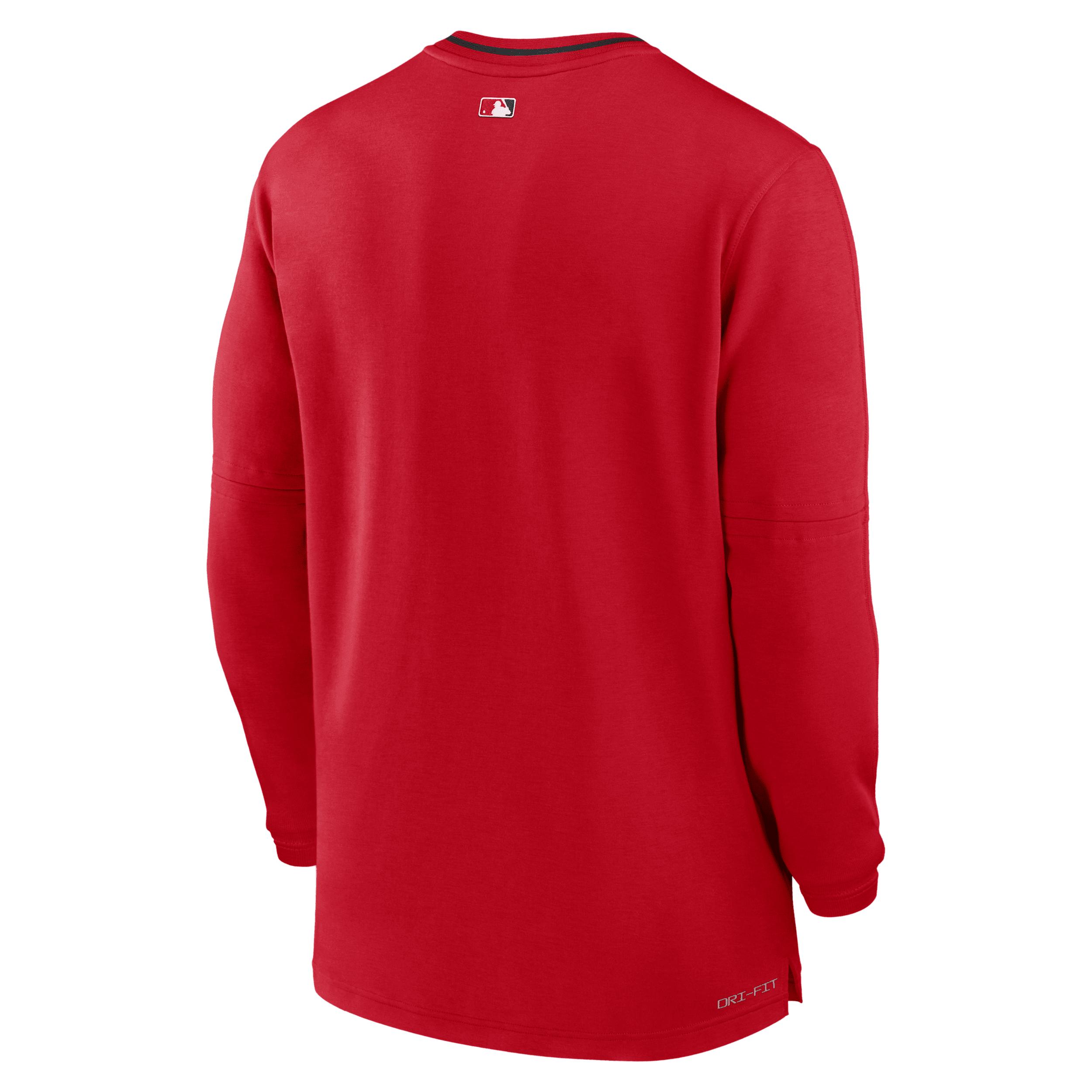Washington Nationals Authentic Collection Nike Men's Dri-FIT MLB 1/2-Zip Long-Sleeve Top Product Image