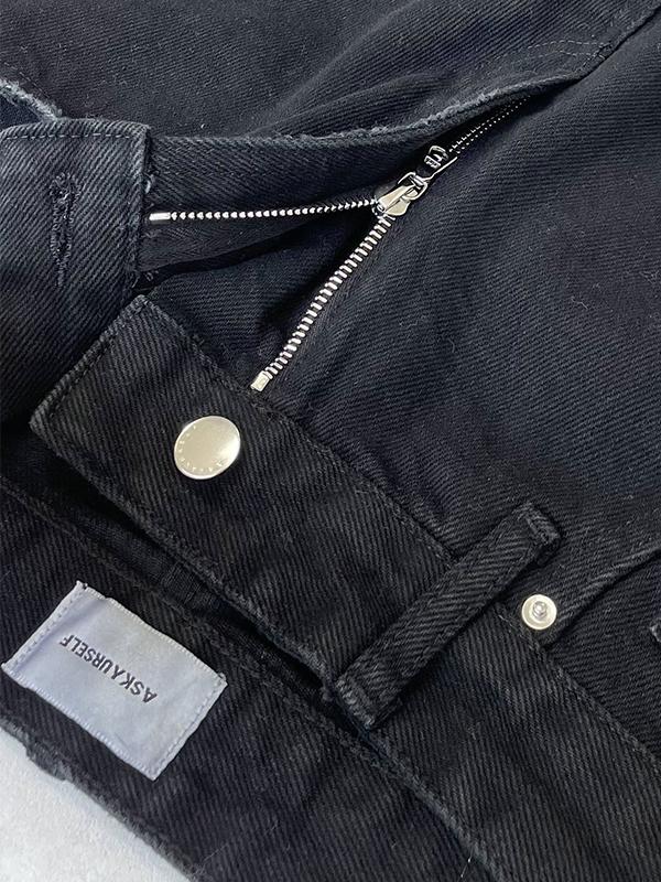 Men's Street Splice Slim Jeans Product Image