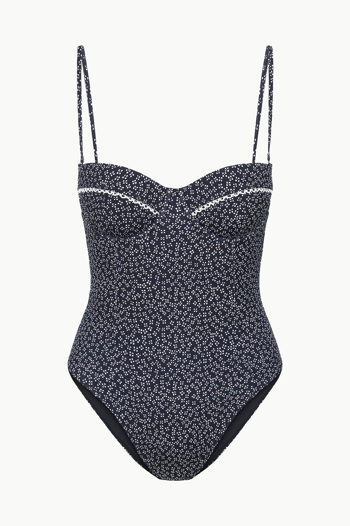 MAEVE ONE PIECE | BLACK WOODBLOCK DITSY FLORAL Product Image