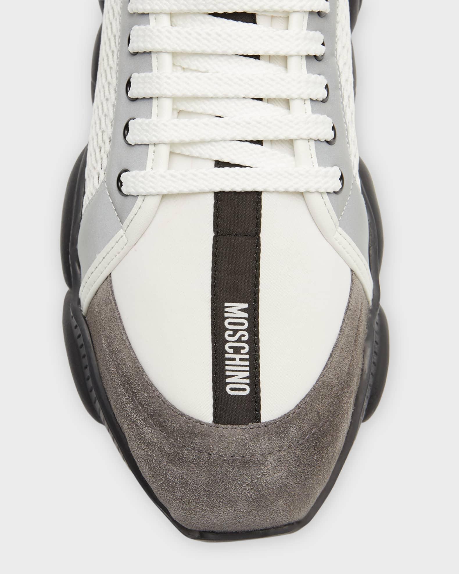 Men's Mesh Bubble Teddy Low-Top Sneakers Product Image