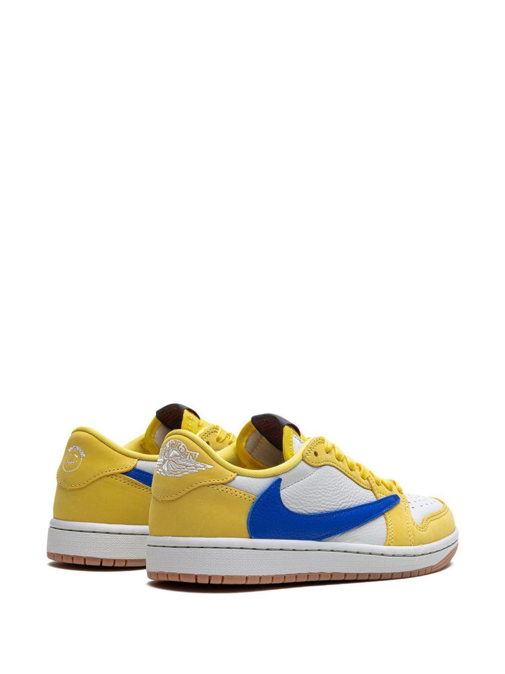 x Travis Scott Air Jordan 1 Retro Low "Canary" sneakers  Product Image