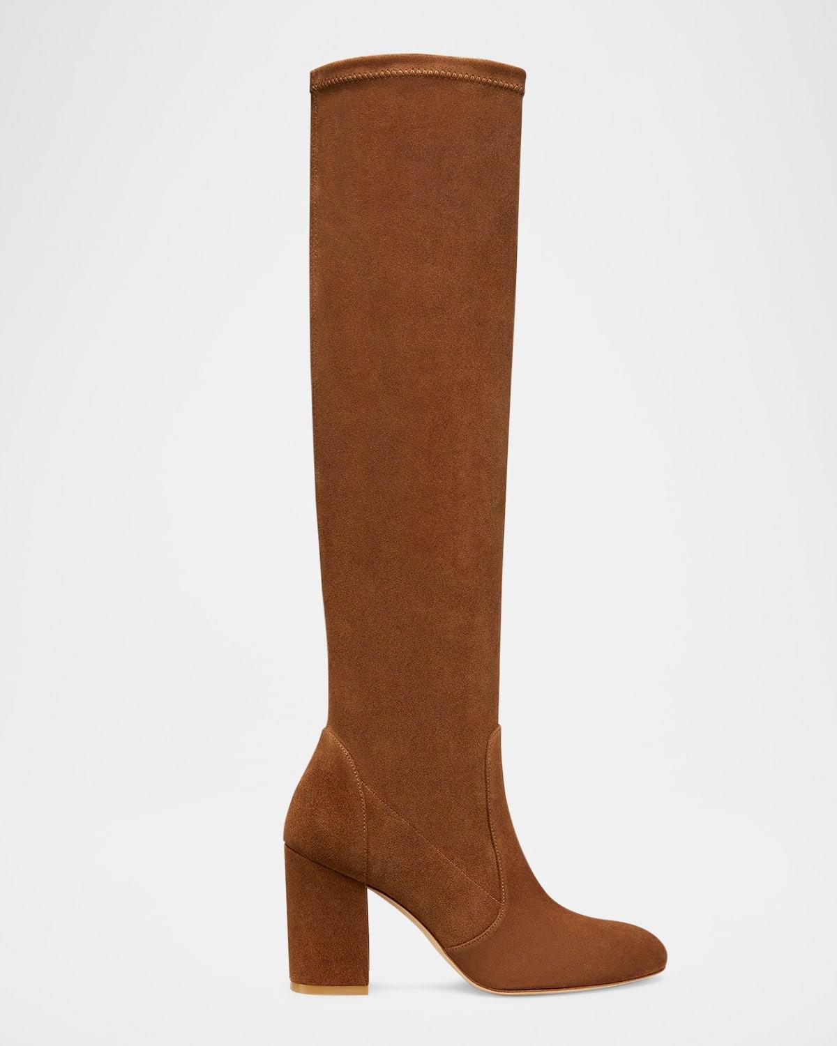 Stuart Weitzman Yuliana 85 Block Heel Slouch Boots Product Image